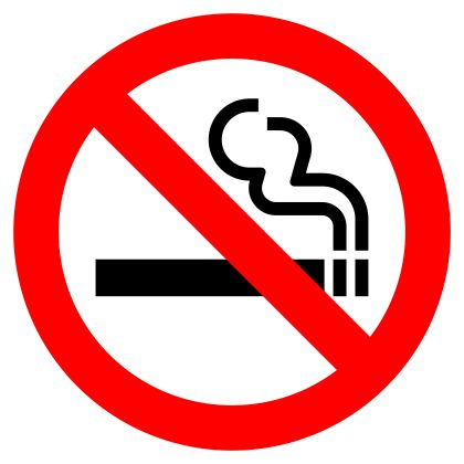 rygning forbudt skilt