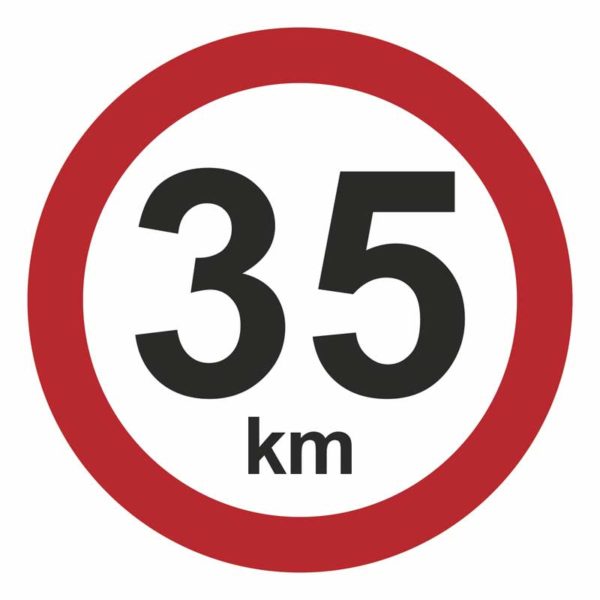 35 km/t hastighedsskilt