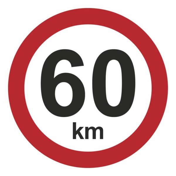 60 km/t hastighedsskilt