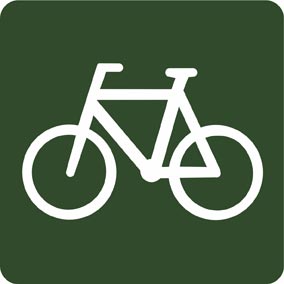 cykelsti piktogram fra naturstyrelsen