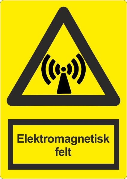 elektromagnestisk felt skilt