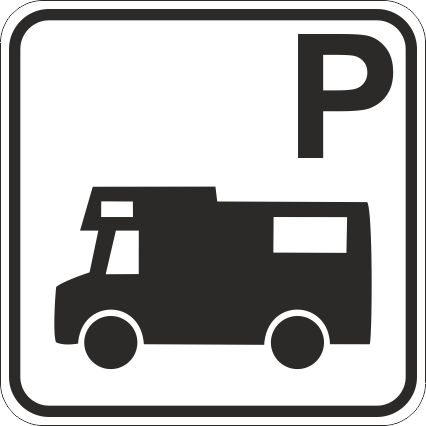 autocamper parkering skilt