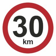 30 km/t hastighedsskilt