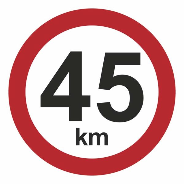 45 km/t hastighedsskilt