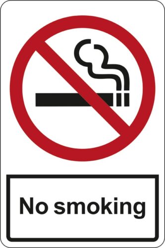 no smoking skilt