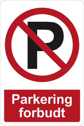 parkering forbudt skilt