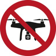 droneflyvning forbudt skilt