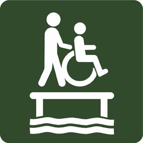 kørestolsegnet platform piktogram fra naturstyrelsen